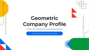 Profilo aziendale geometrico Design di sfondo per presentazioni gratuite per il tema Presentazioni Google e modello PowerPoint
