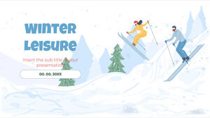 겨울 레저 프레젠테이션 배경 디자인 - 무료 파워포인트 템플릿 및 Google 슬라이드 테마