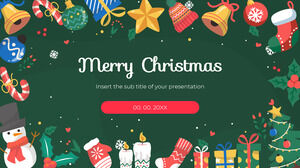 谷歌幻灯片主题和 PowerPoint 模板的圣诞快乐免费演示文稿设计