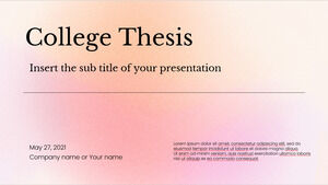 Darmowy szablon prezentacji Gradients College Thesis – Motyw prezentacji Google i szablon programu PowerPoint