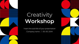 Plantilla de presentación gratuita para taller de creatividad retro – Tema de Google Slides y plantilla de PowerPoint