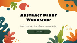 Plantilla de presentación gratuita para taller de plantas abstractas – Tema de Google Slides y plantilla de PowerPoint