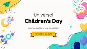 Modello di presentazione gratuito per la Giornata universale dei bambini: tema di Presentazioni Google e modello PowerPoint