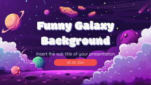 Șablon de prezentare gratuit de fundal galaxie amuzant – Tema Prezentări Google și șablon PowerPoint