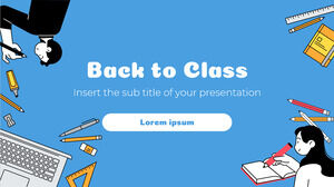 Modèle de présentation gratuit de retour en classe - Thème Google Slides et modèle PowerPoint