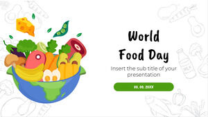 Șablon de prezentare gratuit pentru Ziua Mondială a Alimentației – Tema Prezentări Google și șablon PowerPoint