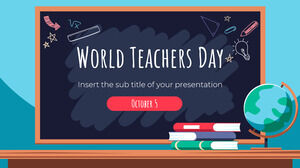 قالب عرض تقديمي مجاني لليوم العالمي للمعلمين - سمة Google Slides و PowerPoint Template