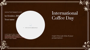 Uluslararası Kahve Günü Ücretsiz Sunum Şablonu – Google Slaytlar Teması ve PowerPoint Şablonu