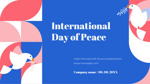 Modello di presentazione gratuito per la Giornata internazionale della pace - Tema di diapositive di Google e modello di PowerPoint