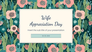 قالب عرض تقديمي مجاني ليوم تقدير الزوجة - سمة Google Slides و PowerPoint Template