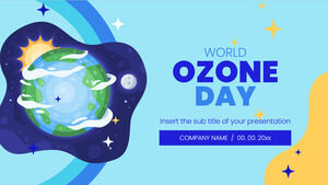Modello di presentazione gratuito per la Giornata dell'ozono: tema di Presentazioni Google e modello PowerPoint