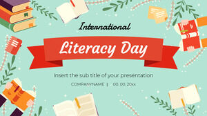 Modello di presentazione gratuito per la Giornata internazionale dell'alfabetizzazione: tema di Presentazioni Google e modello PowerPoint