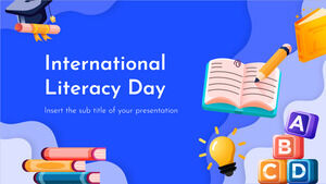 Șablon de prezentare gratuit pentru Ziua alfabetizării – Tema Prezentări Google și șablon PowerPoint