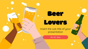 Modelo de apresentação grátis para amantes de cerveja – Tema do Google Slides e modelo de PowerPoint