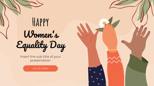 행복한 여성 평등의 날 무료 프리젠테이션 템플릿 - Google 슬라이드 테마 및 파워포인트 템플릿