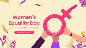Modello di presentazione gratuito per la Giornata dell'uguaglianza delle donne - Tema di diapositive di Google e modello di PowerPoint