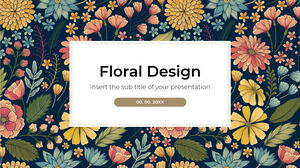 Modello di presentazione gratuito di design floreale - Tema di Presentazioni Google e modello di PowerPoint