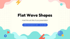 Flat Wave Shapes Free Presentation Template – Google Slides Theme and PowerPoint Template
