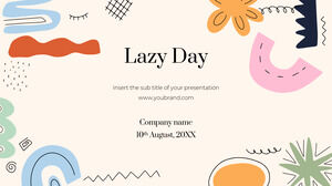 قالب عرض تقديمي مجاني من Lazy Day - سمة شرائح Google وقالب PowerPoint