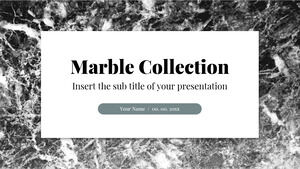 Șablon de prezentare gratuit pentru colecția de marmură – Temă Google Slides și șablon PowerPoint