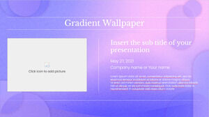 Gradient Wallpaper Kostenlose Präsentationsvorlage – Google Slides-Design und PowerPoint-Vorlage