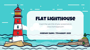 Flat Lighthouse 無料プレゼンテーション テンプレート – Google スライドのテーマと PowerPoint テンプレート