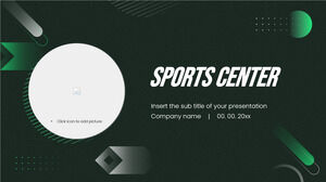 Бесплатный шаблон презентации Sports Center – тема Google Slides и шаблон PowerPoint