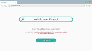 Modelo de apresentação grátis do conceito de navegador da Web – Tema do Google Slides e modelo do PowerPoint