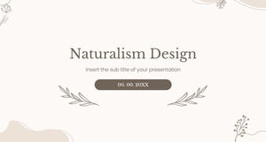Șablon de prezentare gratuit pentru design naturalism – Tema Prezentări Google și șablon PowerPoint