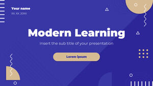 Modern Öğrenme Ücretsiz Sunum Şablonu – Google Slaytlar Teması ve PowerPoint Şablonu