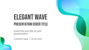Modelo de apresentação gratuito Elegant Wave – Tema do Google Slides e modelo de PowerPoint
