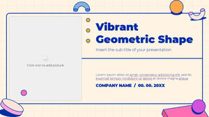 Plantilla de presentación gratuita de formas geométricas vibrantes – Tema de Google Slides y plantilla de PowerPoint