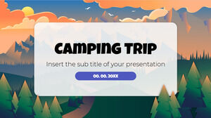 Kostenlose Präsentationsvorlage für Campingausflüge – Google Slides-Design und PowerPoint-Vorlage