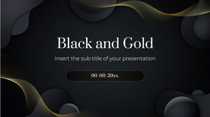 เทมเพลตการนำเสนอฟรีสีดำและสีทอง - ธีม Google สไลด์และเทมเพลต PowerPoint