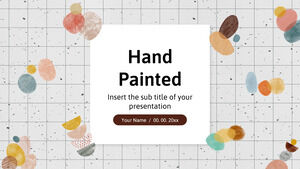 Modello di presentazione gratuito dipinto a mano - Tema di Presentazioni Google e modello PowerPoint