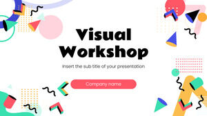 Modello di presentazione gratuito per Visual Workshop: tema di Presentazioni Google e modello PowerPoint