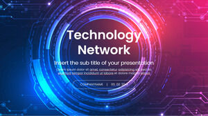 Technology Network 無料プレゼンテーション テンプレート – Google スライド テーマと PowerPoint テンプレート