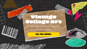 Бесплатный шаблон презентации Vintage Collage Art – тема Google Slides и шаблон PowerPoint