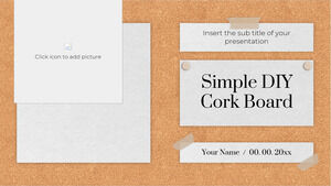 シンプルな DIY コルクボード無料プレゼンテーション テンプレート – Google スライドのテーマと PowerPoint テンプレート