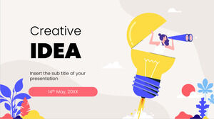 Yaratıcı IDEA Ücretsiz Sunum Şablonu – Google Slaytlar Teması ve PowerPoint Şablonu