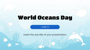 Szablon bezpłatnej prezentacji Światowego Dnia Oceanów – motyw prezentacji Google i szablon programu PowerPoint