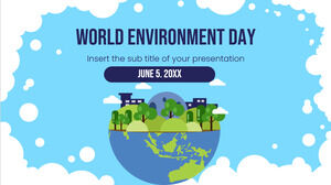 Modèle de présentation gratuit Happy World Environment Day - Thème Google Slides et modèle PowerPoint