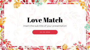 قالب عرض تقديمي مجاني لمباراة الحب - سمة Google Slides و PowerPoint Template