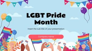 Miesiąc Dumy LGBT+ Szablon bezpłatnej prezentacji – motyw Prezentacji Google i szablon programu PowerPoint