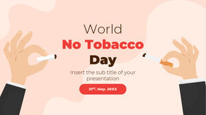 세계 금연의 날 무료 프레젠테이션 템플릿 - Google 슬라이드 테마 및 파워포인트 템플릿