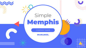 Șablon de prezentare gratuit Memphis - Tema Prezentări Google și șablon PowerPoint