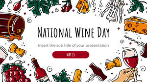 국립 와인의 날 무료 프리젠테이션 템플릿 - Google 슬라이드 테마 및 파워포인트 템플릿