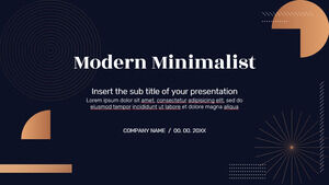 Moderne minimalistische kostenlose Präsentationsvorlagen – Google Slides-Design und PowerPoint-Vorlage