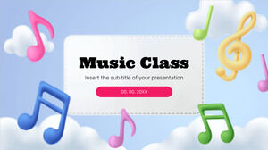 Müzik Sınıfı Ücretsiz Sunum Şablonu – Google Slaytlar Teması ve PowerPoint Şablonu