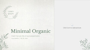 Minimal Organik Ücretsiz Sunum Şablonu – Google Slaytlar Teması ve PowerPoint Şablonu